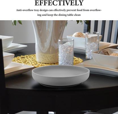 Elderly Food Plate Silicone Plate Suction Cup Unbreakable Dishes for Seniors