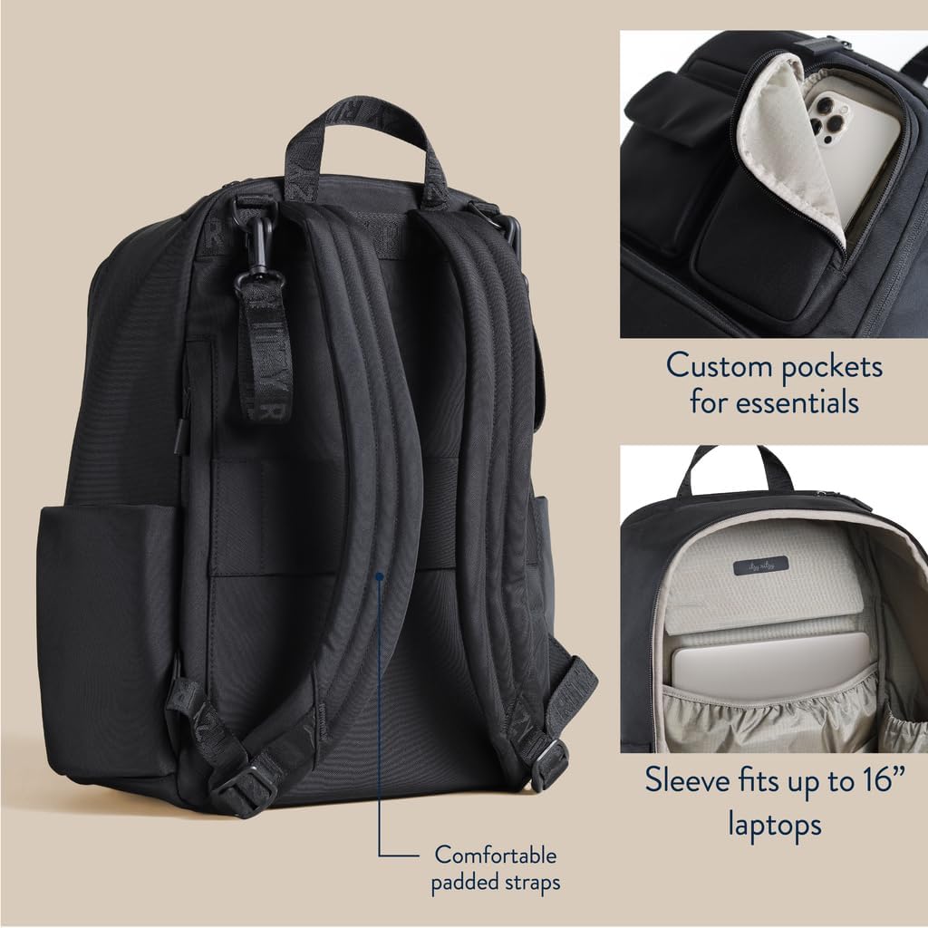 Utility Diaper Bag Backpack, 17 Pockets w/Changing Pad (Mocha)
