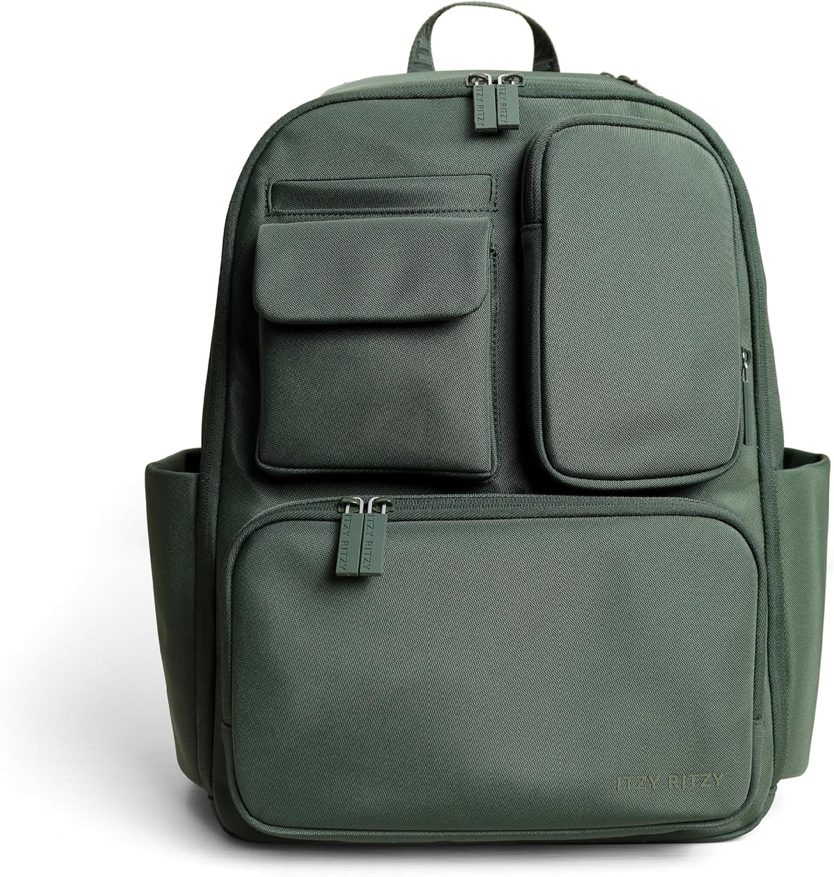 Utility Diaper Bag Backpack, 17 Pockets w/Changing Pad (Mocha)