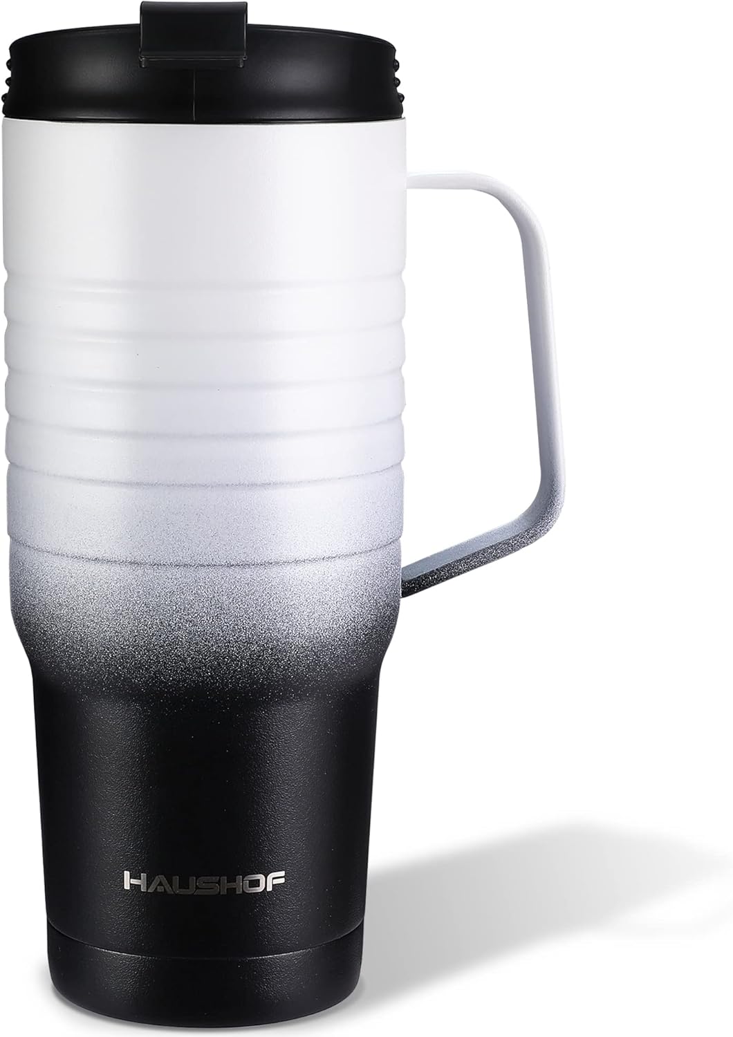 24 oz Travel Mug with Handle, Stainless Steel Vacuum Insulated Coffee, Double Wall Travel Mugs with Leakproof Lid, BPA Free