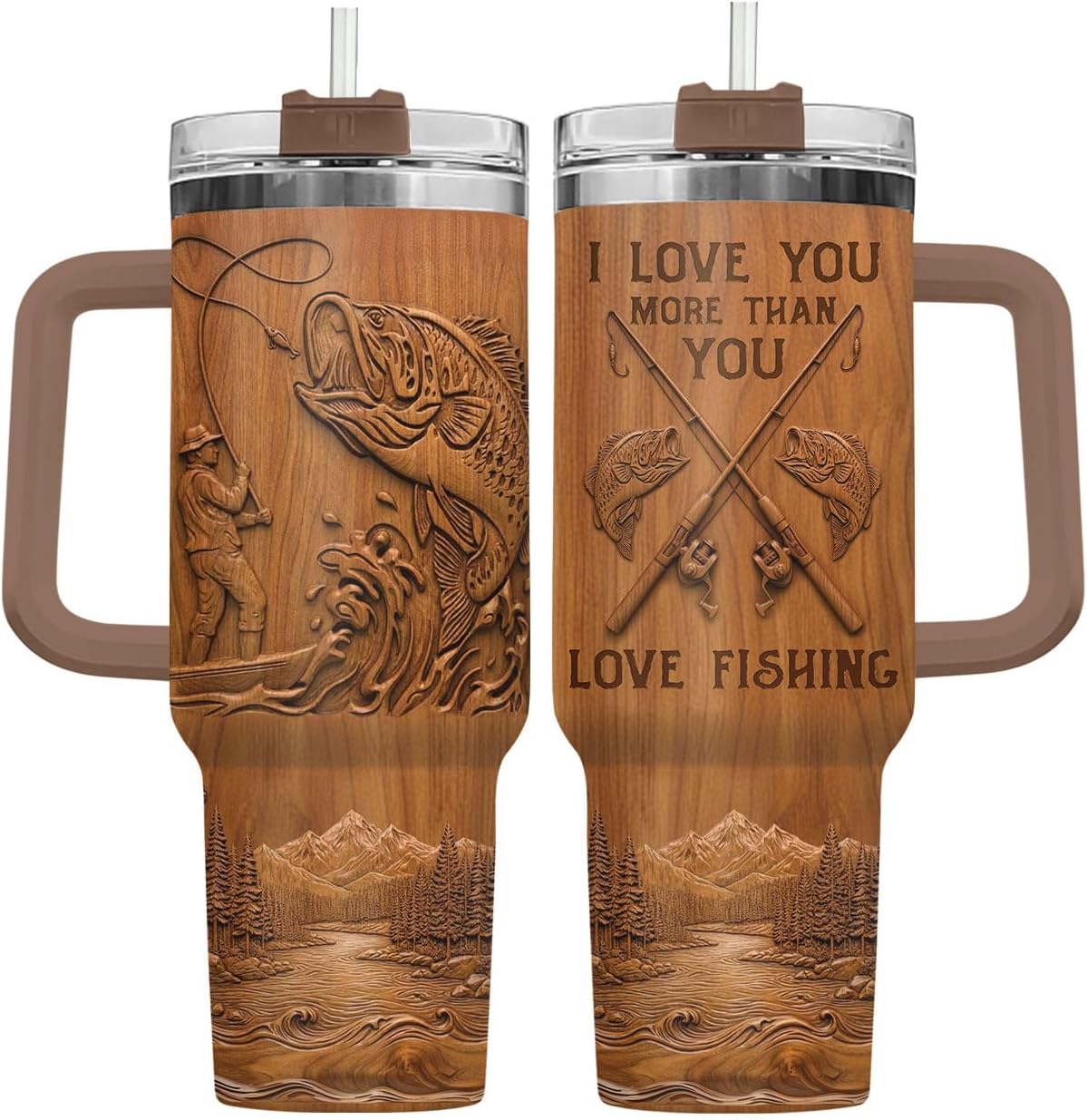 Dad Dadman Funny 40 oz Tumbler with Handle, Funny Dad Gift | Gift for Dad Tumbler 40oz, Cool Dadman Travel Mug, Funny Superhero Birthday from Daughter Son - Colors B