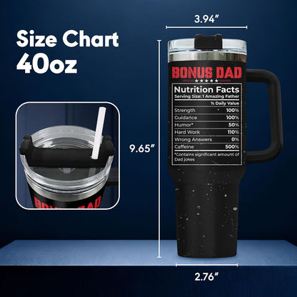 Dad Dadman Funny 40 oz Tumbler with Handle, Funny Dad Gift | Gift for Dad Tumbler 40oz, Cool Dadman Travel Mug, Funny Superhero Birthday from Daughter Son - Colors B