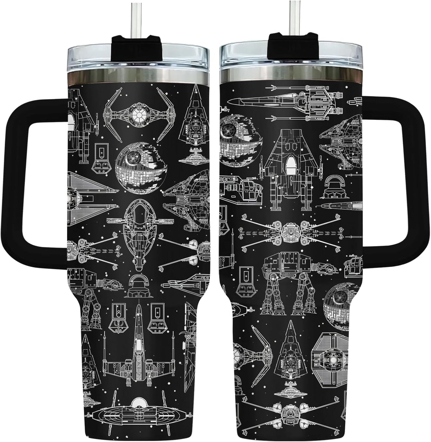 Dad Dadman Funny 40 oz Tumbler with Handle, Funny Dad Gift | Gift for Dad Tumbler 40oz, Cool Dadman Travel Mug, Funny Superhero Birthday from Daughter Son - Colors B
