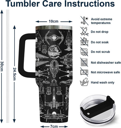 Dad Dadman Funny 40 oz Tumbler with Handle, Funny Dad Gift | Gift for Dad Tumbler 40oz, Cool Dadman Travel Mug, Funny Superhero Birthday from Daughter Son - Colors B