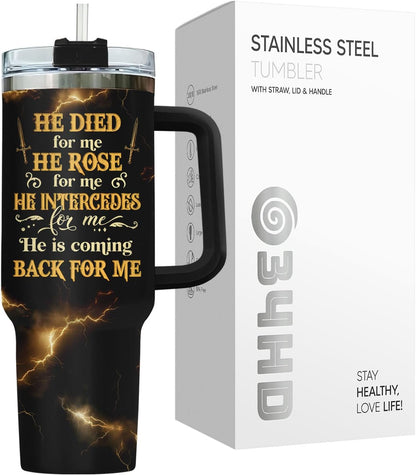 Dad Dadman Funny 40 oz Tumbler with Handle, Funny Dad Gift | Gift for Dad Tumbler 40oz, Cool Dadman Travel Mug, Funny Superhero Birthday from Daughter Son - Colors B