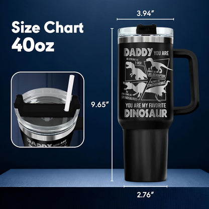 Dad Dadman Funny 40 oz Tumbler with Handle, Funny Dad Gift | Gift for Dad Tumbler 40oz, Cool Dadman Travel Mug, Funny Superhero Birthday from Daughter Son - Colors B