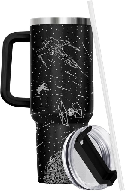 Dad Dadman Funny 40 oz Tumbler with Handle, Funny Dad Gift | Gift for Dad Tumbler 40oz, Cool Dadman Travel Mug, Funny Superhero Birthday from Daughter Son - Colors B