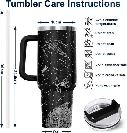 Dad Dadman Funny 40 oz Tumbler with Handle, Funny Dad Gift | Gift for Dad Tumbler 40oz, Cool Dadman Travel Mug, Funny Superhero Birthday from Daughter Son - Colors B