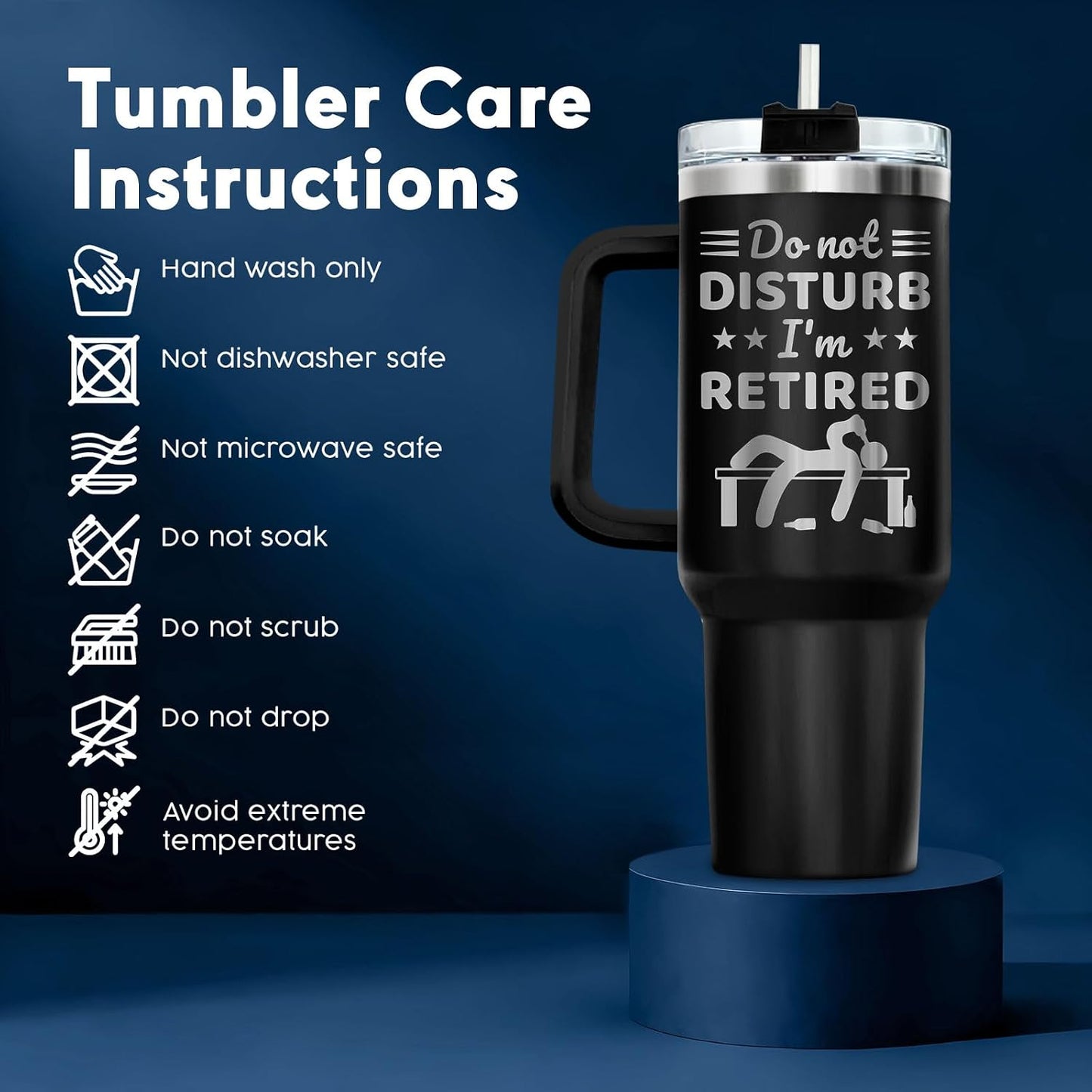 Dad Dadman Funny 40 oz Tumbler with Handle, Funny Dad Gift | Gift for Dad Tumbler 40oz, Cool Dadman Travel Mug, Funny Superhero Birthday from Daughter Son - Colors B