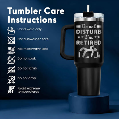 Dad Dadman Funny 40 oz Tumbler with Handle, Funny Dad Gift | Gift for Dad Tumbler 40oz, Cool Dadman Travel Mug, Funny Superhero Birthday from Daughter Son - Colors B