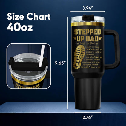 Dad Dadman Funny 40 oz Tumbler with Handle, Funny Dad Gift | Gift for Dad Tumbler 40oz, Cool Dadman Travel Mug, Funny Superhero Birthday from Daughter Son - Colors B