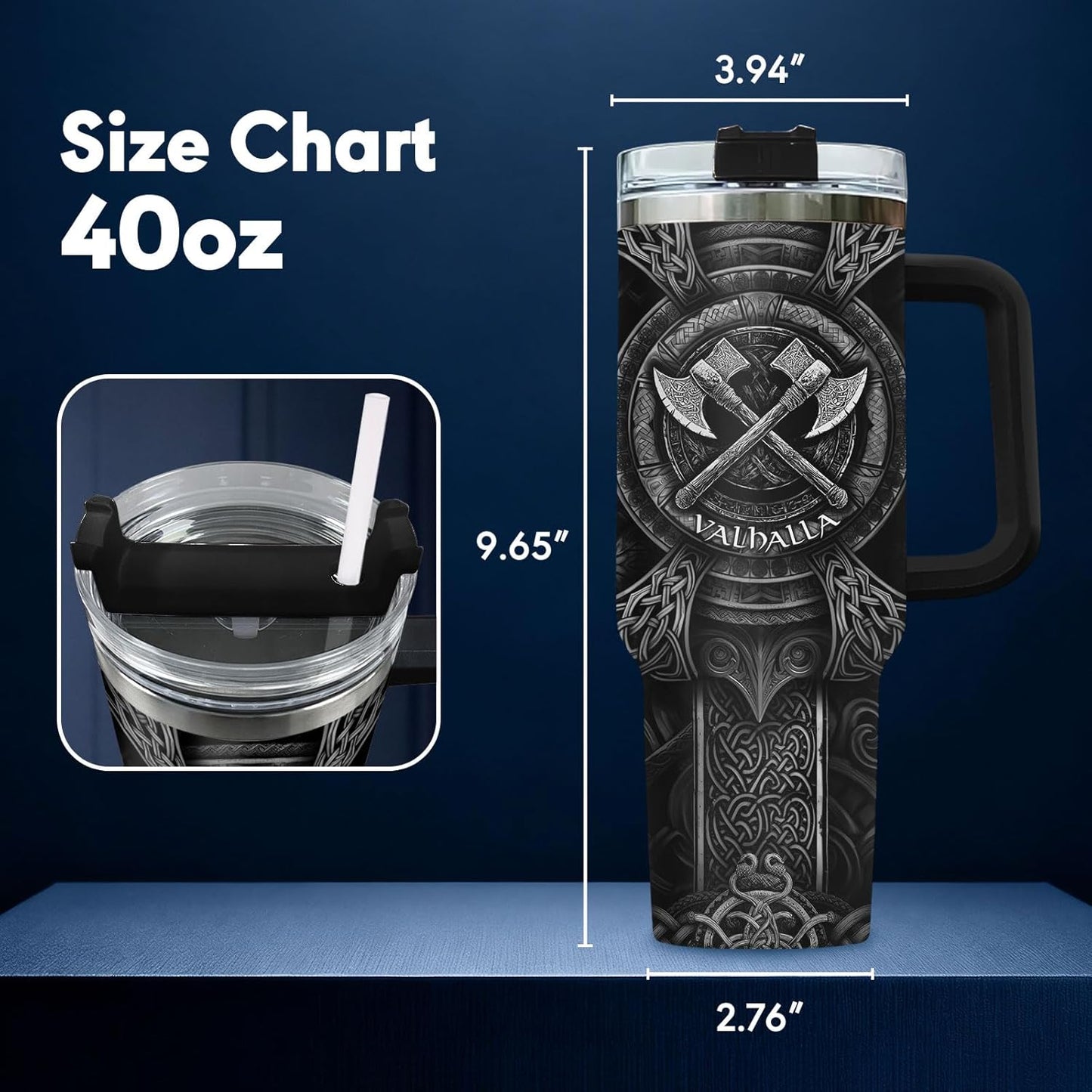 Dad Dadman Funny 40 oz Tumbler with Handle, Funny Dad Gift | Gift for Dad Tumbler 40oz, Cool Dadman Travel Mug, Funny Superhero Birthday from Daughter Son - Colors B