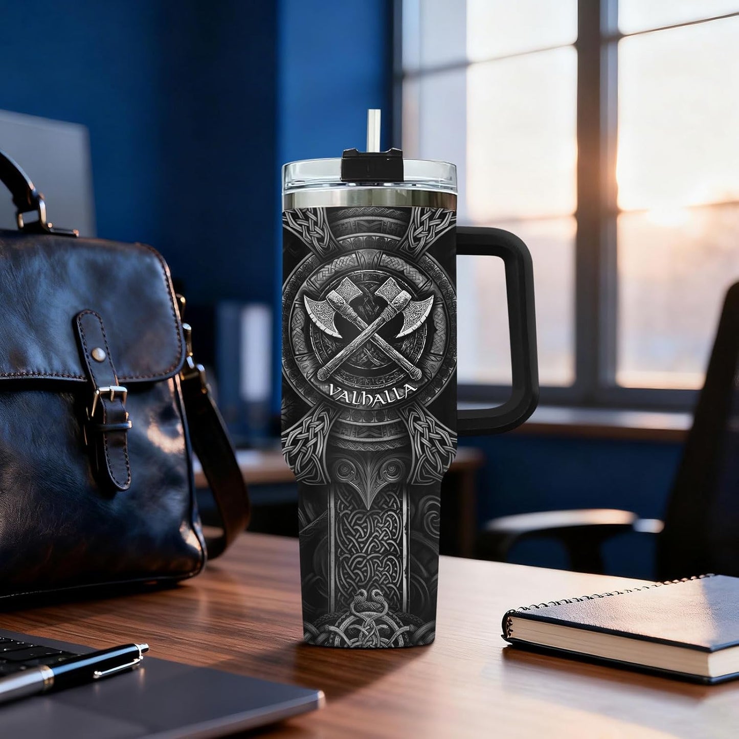 Dad Dadman Funny 40 oz Tumbler with Handle, Funny Dad Gift | Gift for Dad Tumbler 40oz, Cool Dadman Travel Mug, Funny Superhero Birthday from Daughter Son - Colors B