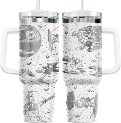 Dad Dadman Funny 40 oz Tumbler with Handle, Funny Dad Gift | Gift for Dad Tumbler 40oz, Cool Dadman Travel Mug, Funny Superhero Birthday from Daughter Son - Colors B