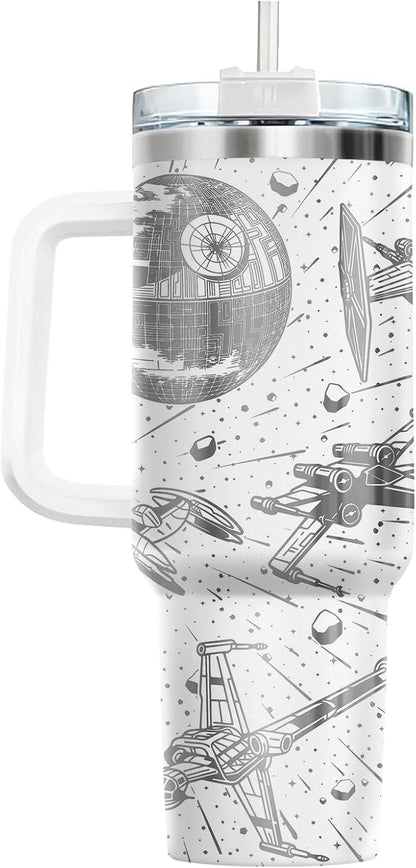 Dad Dadman Funny 40 oz Tumbler with Handle, Funny Dad Gift | Gift for Dad Tumbler 40oz, Cool Dadman Travel Mug, Funny Superhero Birthday from Daughter Son - Colors B