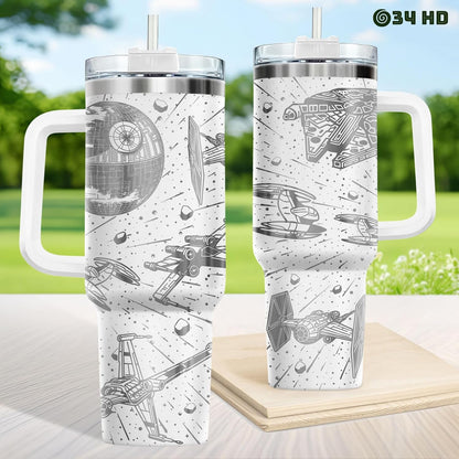 Dad Dadman Funny 40 oz Tumbler with Handle, Funny Dad Gift | Gift for Dad Tumbler 40oz, Cool Dadman Travel Mug, Funny Superhero Birthday from Daughter Son - Colors B