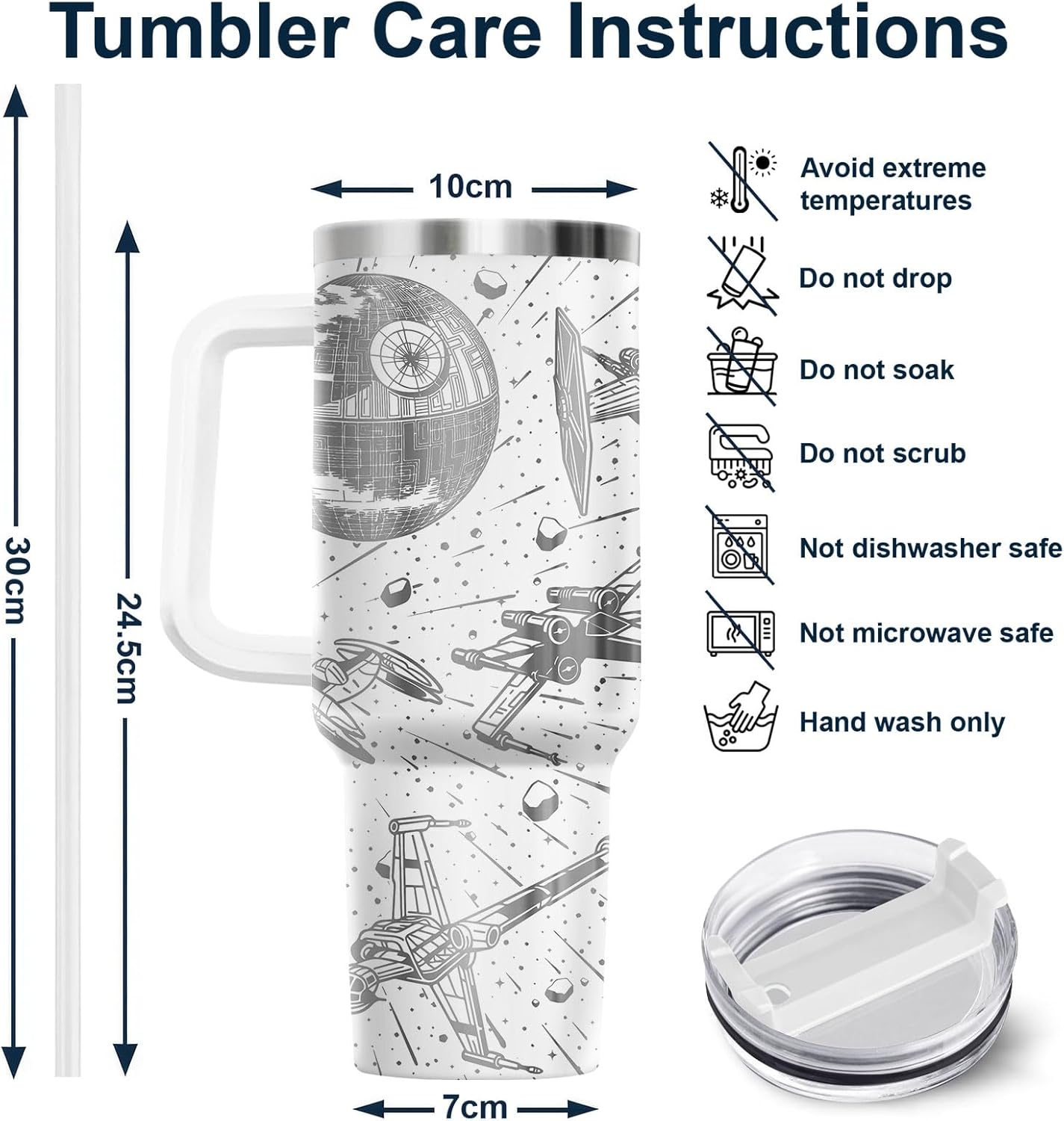 Dad Dadman Funny 40 oz Tumbler with Handle, Funny Dad Gift | Gift for Dad Tumbler 40oz, Cool Dadman Travel Mug, Funny Superhero Birthday from Daughter Son - Colors B