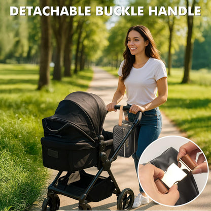 Breast Milk Cooler Travel Bag with 3 Ice Pack, Waterproof Breastmilk Cooler Storage Bag, Portable & Versatile Insulated Cooler Bag with Buckle Handle for Nursing Mom Daycare