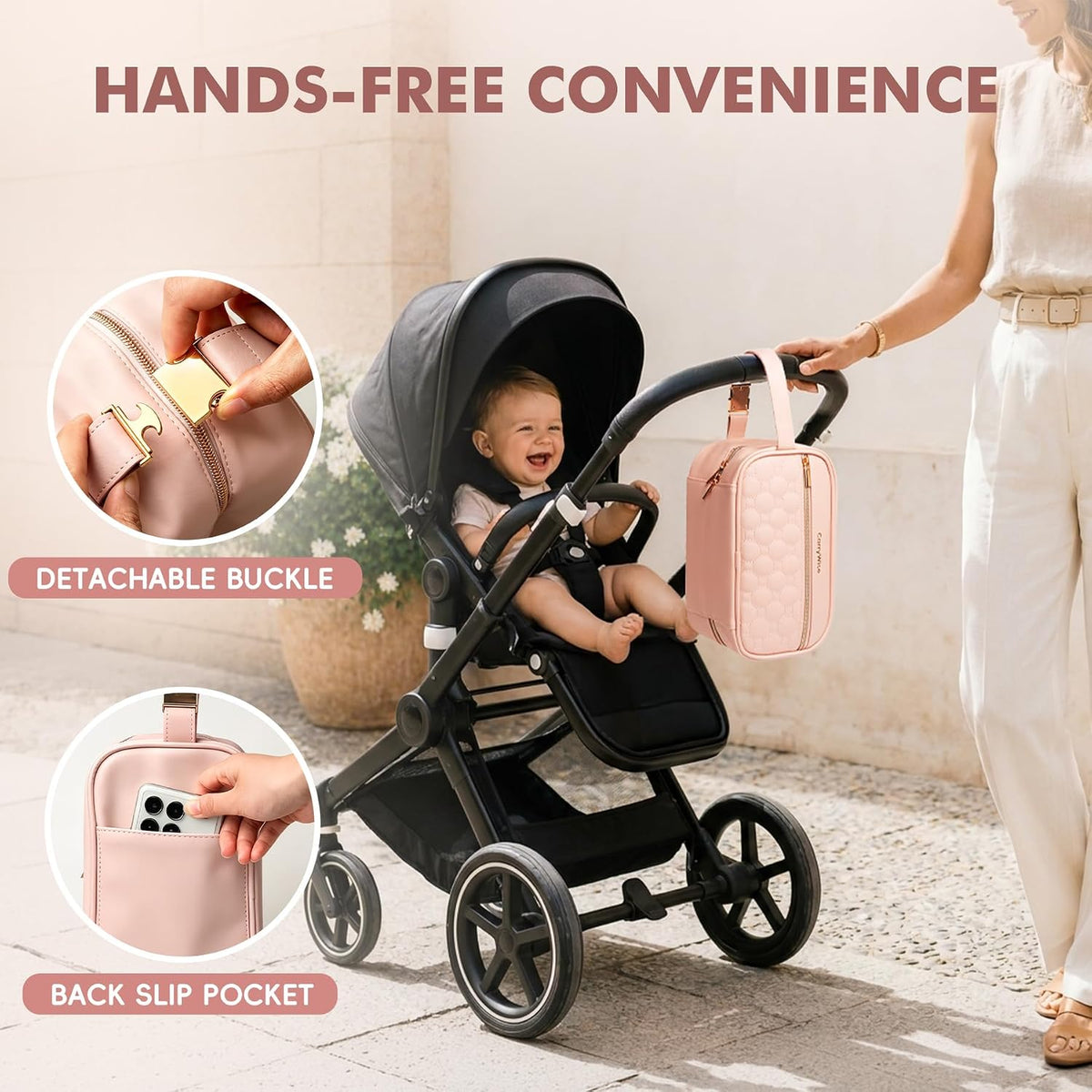 Breast Milk Cooler Travel Bag with 3 Ice Pack, Waterproof Breastmilk Cooler Storage Bag, Portable & Versatile Insulated Cooler Bag with Buckle Handle for Nursing Mom Daycare
