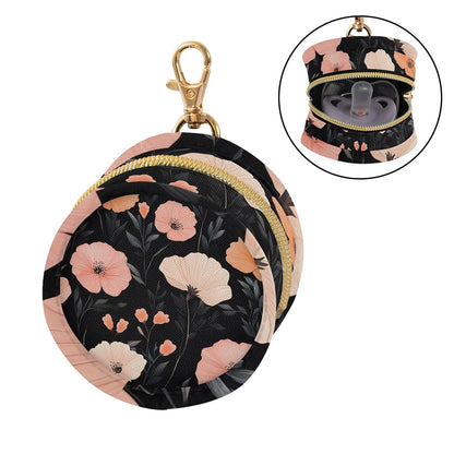 Pretty Flowers Baby Pacifier Holder Case, Dustproof Portable Storage Box for Diaper Bag Purse, Pacifier Storage Container for Boys & Girls