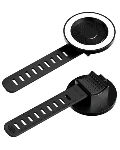 Magnetic Phone Holder for Stroller, Shopping Cart & Golf Push Cart | Handlebar Phone Mount for MagSafe | Strap with Strong Magnet for Mag Safe | Stroller Accessories for Uppababy, Nuna, Bugaboo...