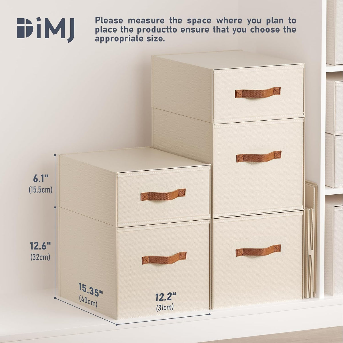 Closet Organizers and Storage - Fabric Bins with Drawers for Closet Foldable Clothes Organizers with Clear Window, Stackable Storage Drawers Units for Bedroom, Living Room, Grey