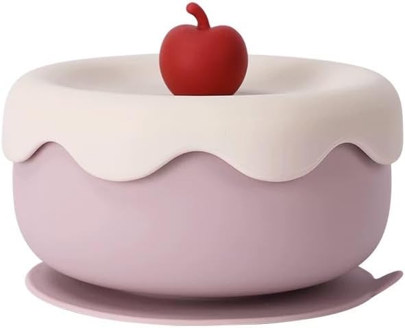 Silicone Baby Plate with Suction,100% Platinum Silicone Divided Toddler Plate, Baby Suction Plate, BPA-Free, Easy to Clean, Encourages Self-Feeding for 6–36 Months