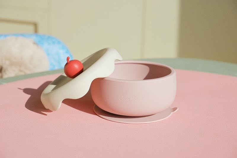 Silicone Baby Plate with Suction,100% Platinum Silicone Divided Toddler Plate, Baby Suction Plate, BPA-Free, Easy to Clean, Encourages Self-Feeding for 6–36 Months