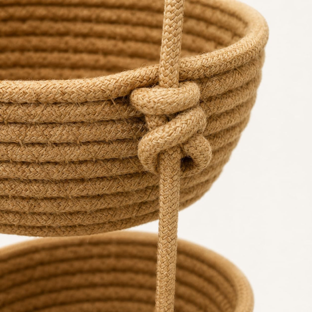 Nursery Over the Door Basket, 3 Tier Woven Wall Hanging Bag Set, 1Pc