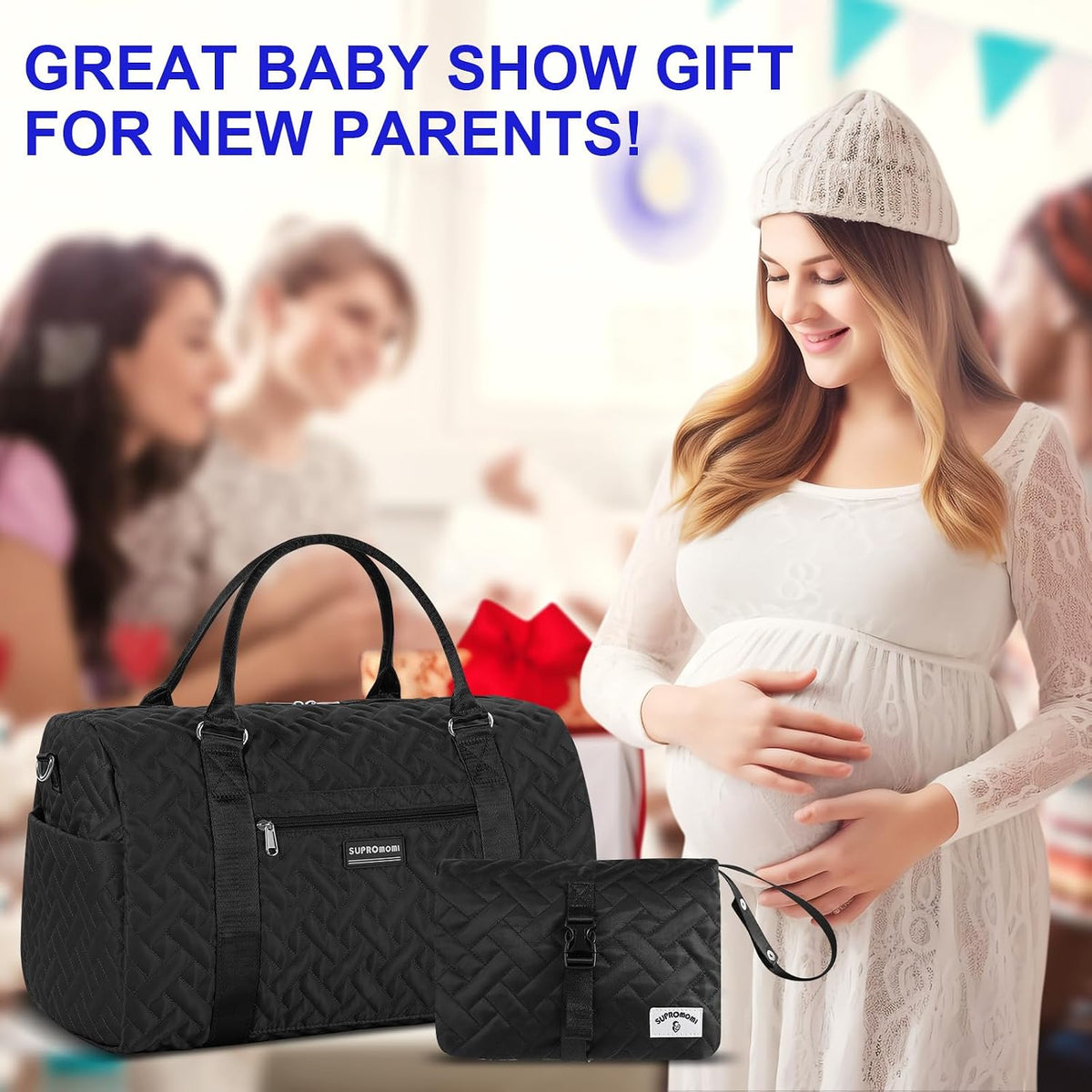 Shoulder Diaper Tote Mommy Bag for Boy Girl Twins