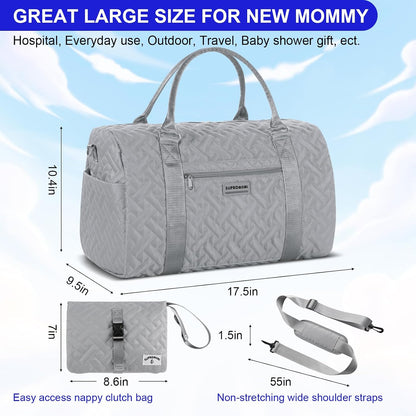 Shoulder Diaper Tote Mommy Bag for Boy Girl Twins