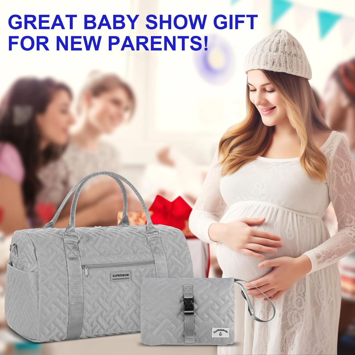 Shoulder Diaper Tote Mommy Bag for Boy Girl Twins
