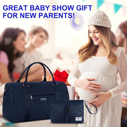 Shoulder Diaper Tote Mommy Bag for Boy Girl Twins