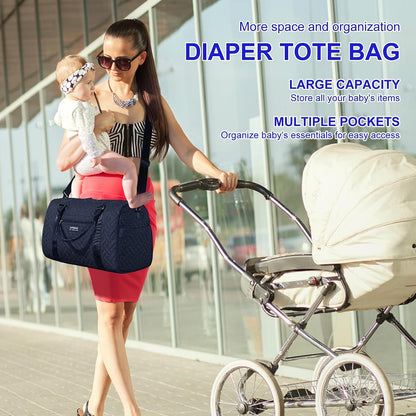 Shoulder Diaper Tote Mommy Bag for Boy Girl Twins