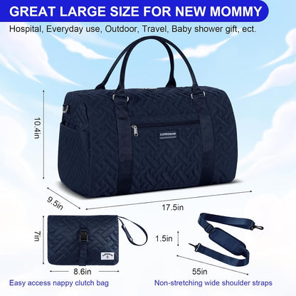 Shoulder Diaper Tote Mommy Bag for Boy Girl Twins
