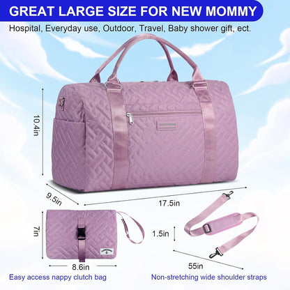 Shoulder Diaper Tote Mommy Bag for Boy Girl Twins