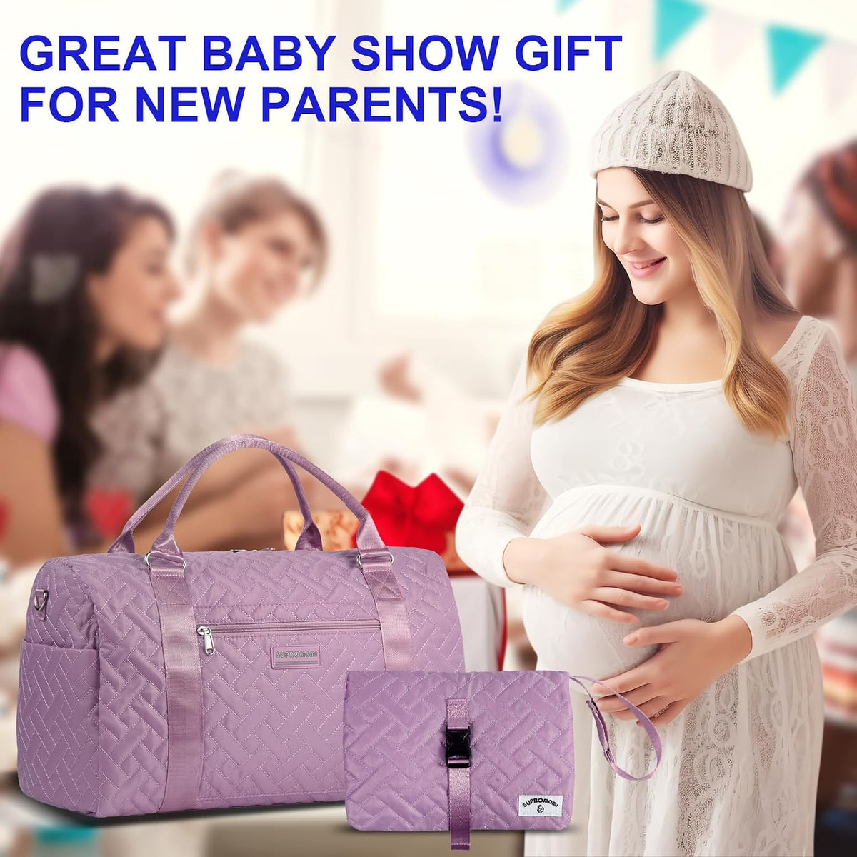 Shoulder Diaper Tote Mommy Bag for Boy Girl Twins