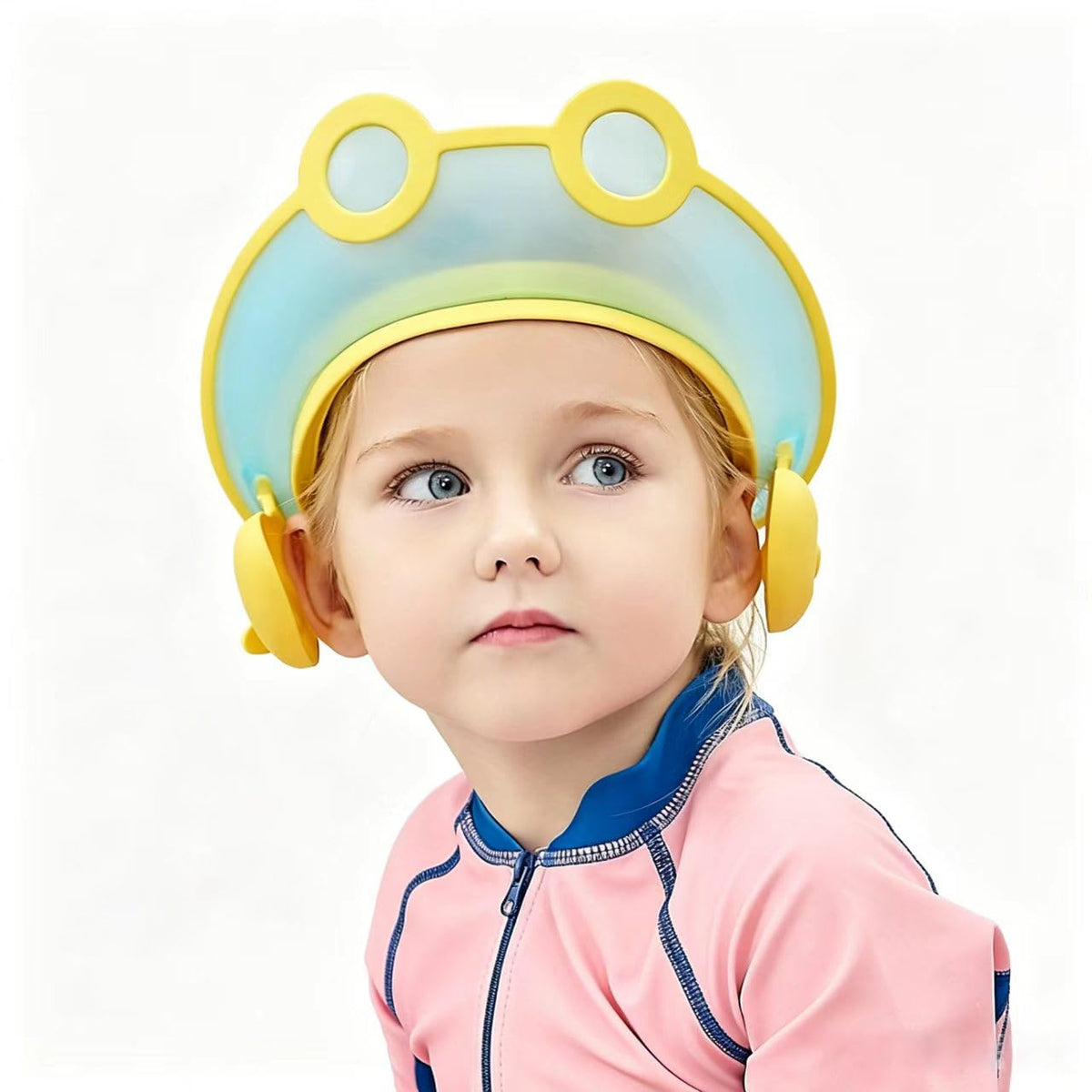 Baby shampoo cap shower visor shield hat kids bath Washing Hair rinser Prevents Water from Pooling in Face for To protect the eyes and ears of toddlers and children