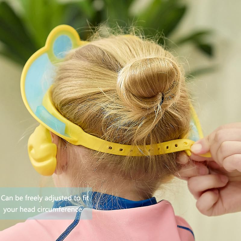 Baby shampoo cap shower visor shield hat kids bath Washing Hair rinser Prevents Water from Pooling in Face for To protect the eyes and ears of toddlers and children