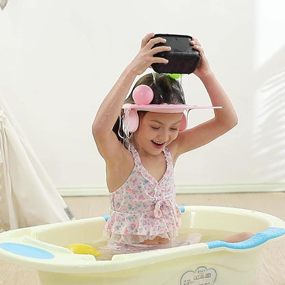 Baby shampoo cap shower visor shield hat kids bath Washing Hair rinser Prevents Water from Pooling in Face for To protect the eyes and ears of toddlers and children