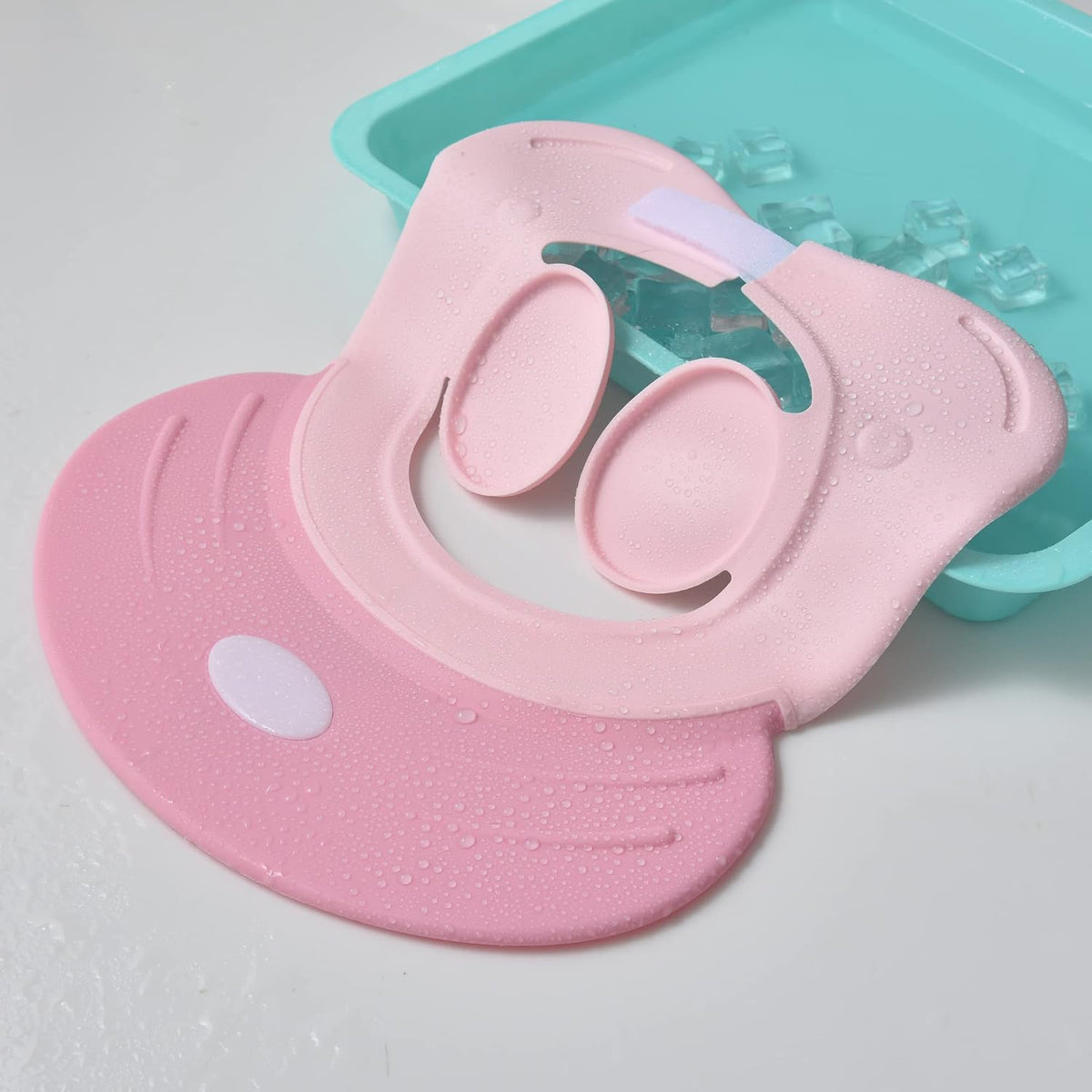 Baby shampoo cap shower visor shield hat kids bath Washing Hair rinser Prevents Water from Pooling in Face for To protect the eyes and ears of toddlers and children