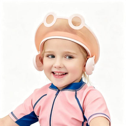 Baby shampoo cap shower visor shield hat kids bath Washing Hair rinser Prevents Water from Pooling in Face for To protect the eyes and ears of toddlers and children