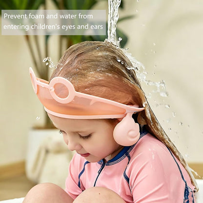 Baby shampoo cap shower visor shield hat kids bath Washing Hair rinser Prevents Water from Pooling in Face for To protect the eyes and ears of toddlers and children