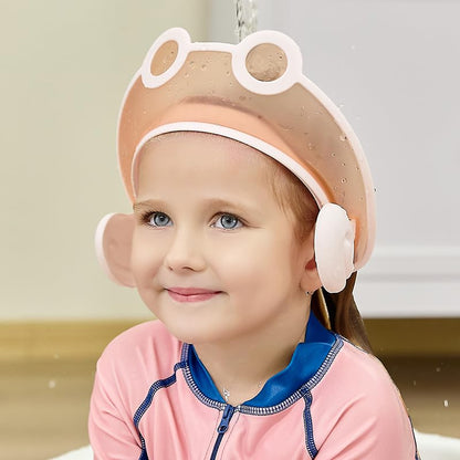 Baby shampoo cap shower visor shield hat kids bath Washing Hair rinser Prevents Water from Pooling in Face for To protect the eyes and ears of toddlers and children