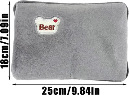 Rechargeable Electric Hot Water Bottle, Hot Water Bag, Leak-Proof Electric Hand Warmer, Soft & Cosy, Bed, Hand & Body Warmer, Hot-Water-Bottle with Soft Cover for Neck Shoulder Legs Waist