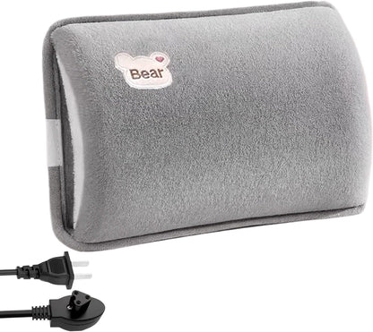 Rechargeable Electric Hot Water Bottle, Hot Water Bag, Leak-Proof Electric Hand Warmer, Soft & Cosy, Bed, Hand & Body Warmer, Hot-Water-Bottle with Soft Cover for Neck Shoulder Legs Waist