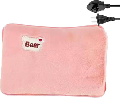 Rechargeable Electric Hot Water Bottle, Hot Water Bag, Leak-Proof Electric Hand Warmer, Soft & Cosy, Bed, Hand & Body Warmer, Hot-Water-Bottle with Soft Cover for Neck Shoulder Legs Waist
