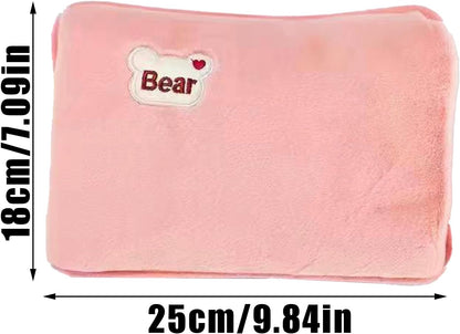 Rechargeable Electric Hot Water Bottle, Hot Water Bag, Leak-Proof Electric Hand Warmer, Soft & Cosy, Bed, Hand & Body Warmer, Hot-Water-Bottle with Soft Cover for Neck Shoulder Legs Waist