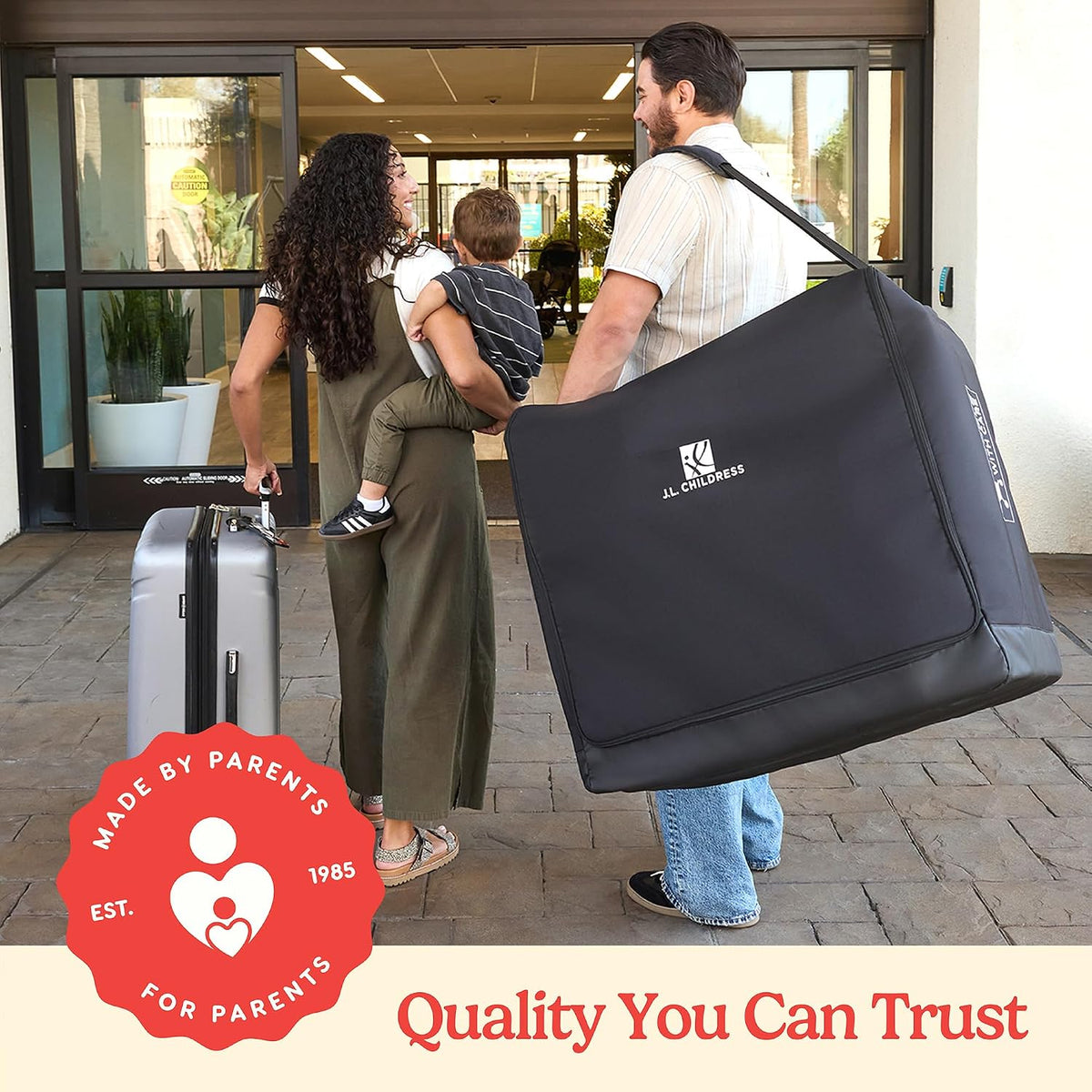 J.L. Childress Universal Stroller Travel Bag for Airplane, Medium, Unpadded