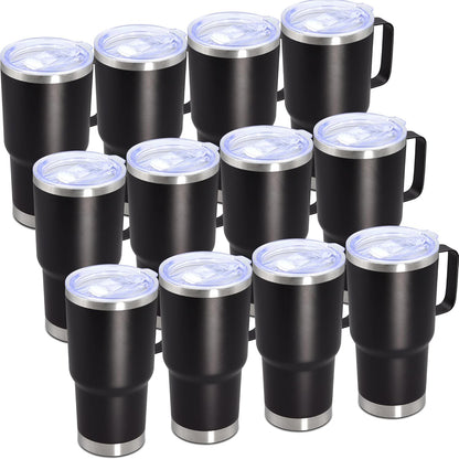 20 oz Tumbler with Handle, Coffee Tumblers with Lid Tavel Mug Navy 1P